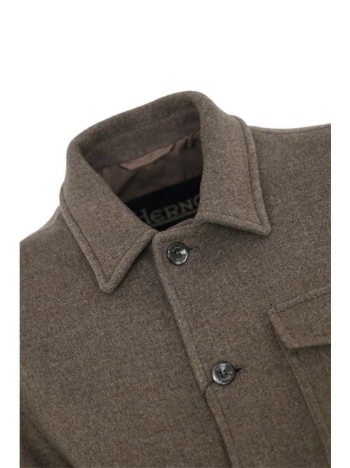 Giacca Field in lana riciclata Tortora scuro Herno | FI000138U 33475R2700